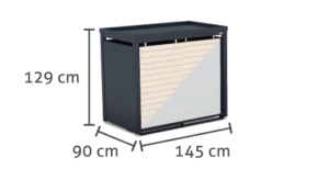 waste enclosure 2x240L